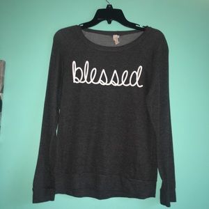 “BLESSED” LIGHTWEIGHT SWEATER